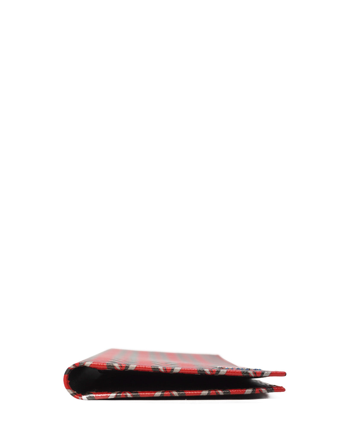 Saffiano Lux Leather Wallet Red, Black, Multicolor