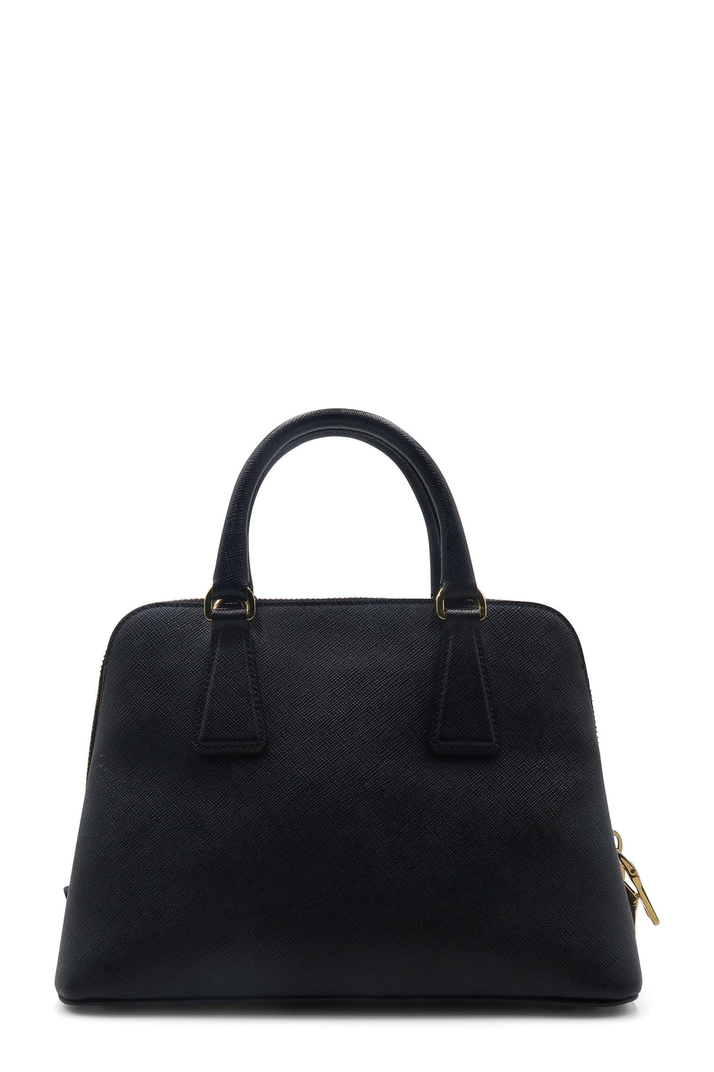 Small Saffiano Lux Promenade Bag Nero