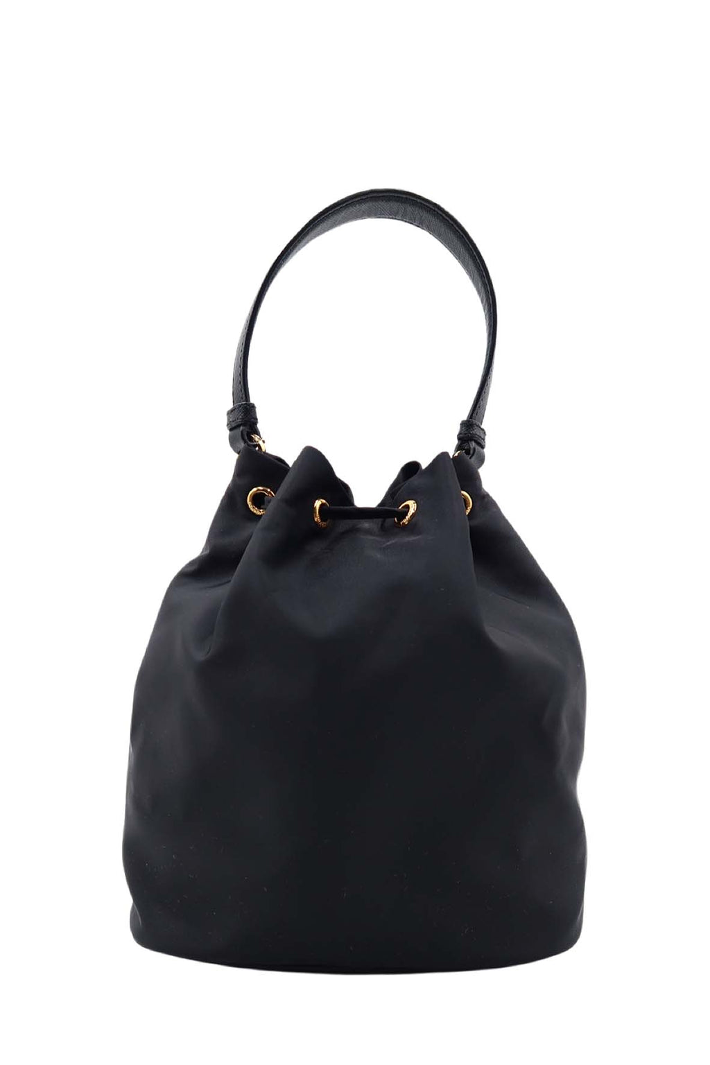 Small Tessuto Duet Bucket Bag Black