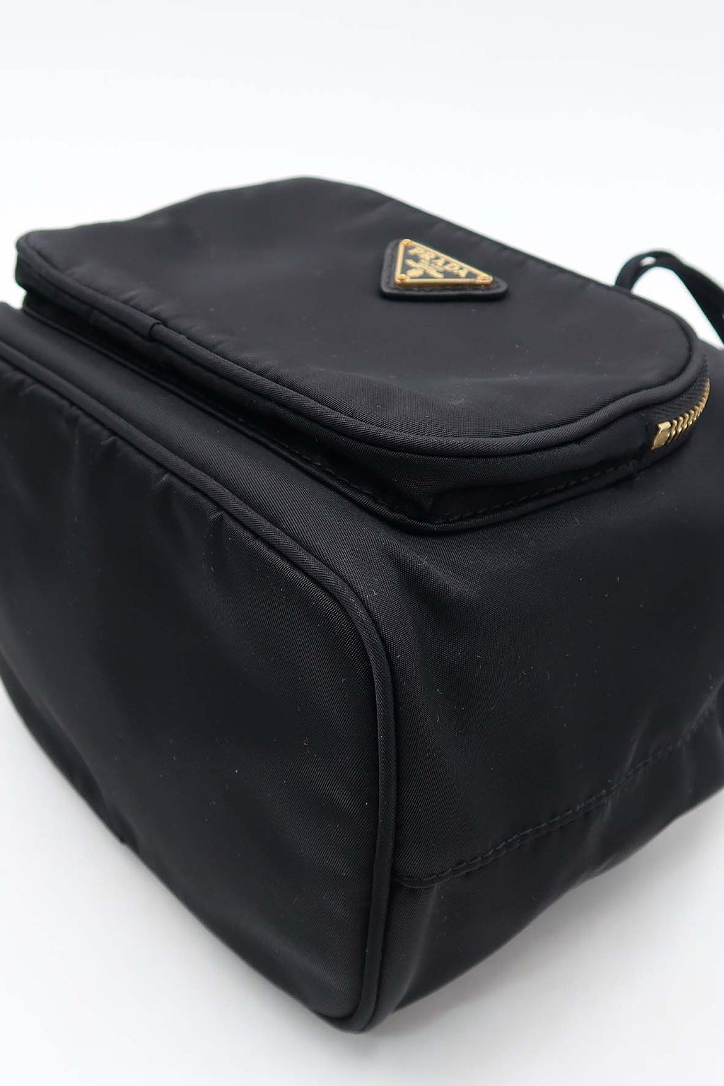 Small Tessuto Duet Bucket Bag Black