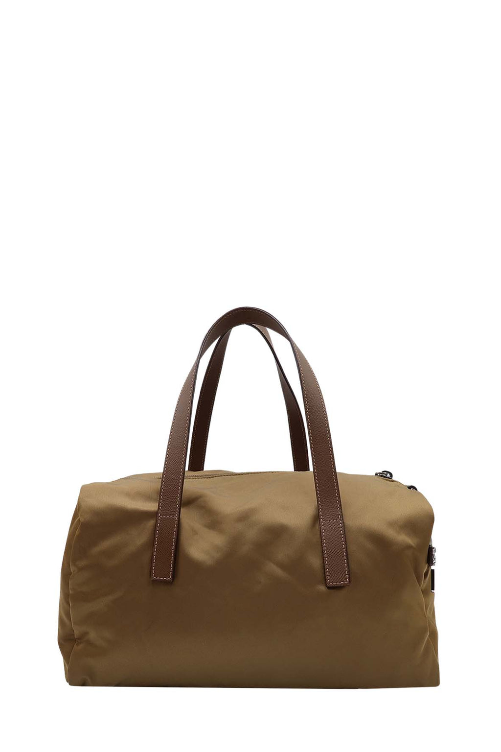 Tessuto Saffiano Boston Bag Tabacco