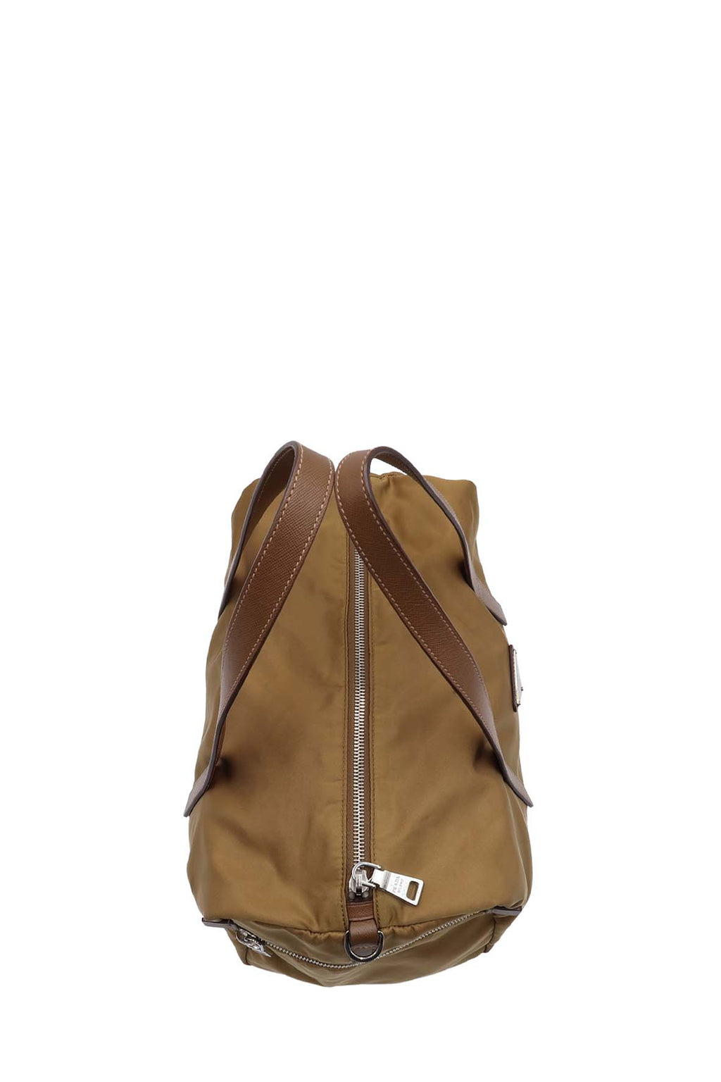 Tessuto Saffiano Boston Bag Tabacco