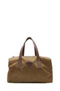 Tessuto Saffiano Boston Bag Tabacco