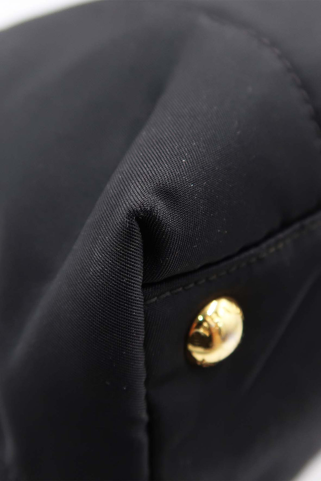 Tessuto with Leather Trimmed and Front Pocket Shopping Tote Black