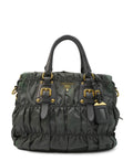 Tessuto Gaufre Tote Khaki Green