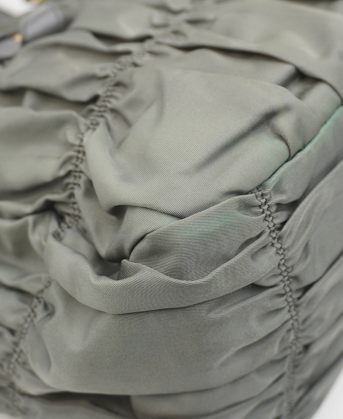 Tessuto Gaufre Tote Khaki Green