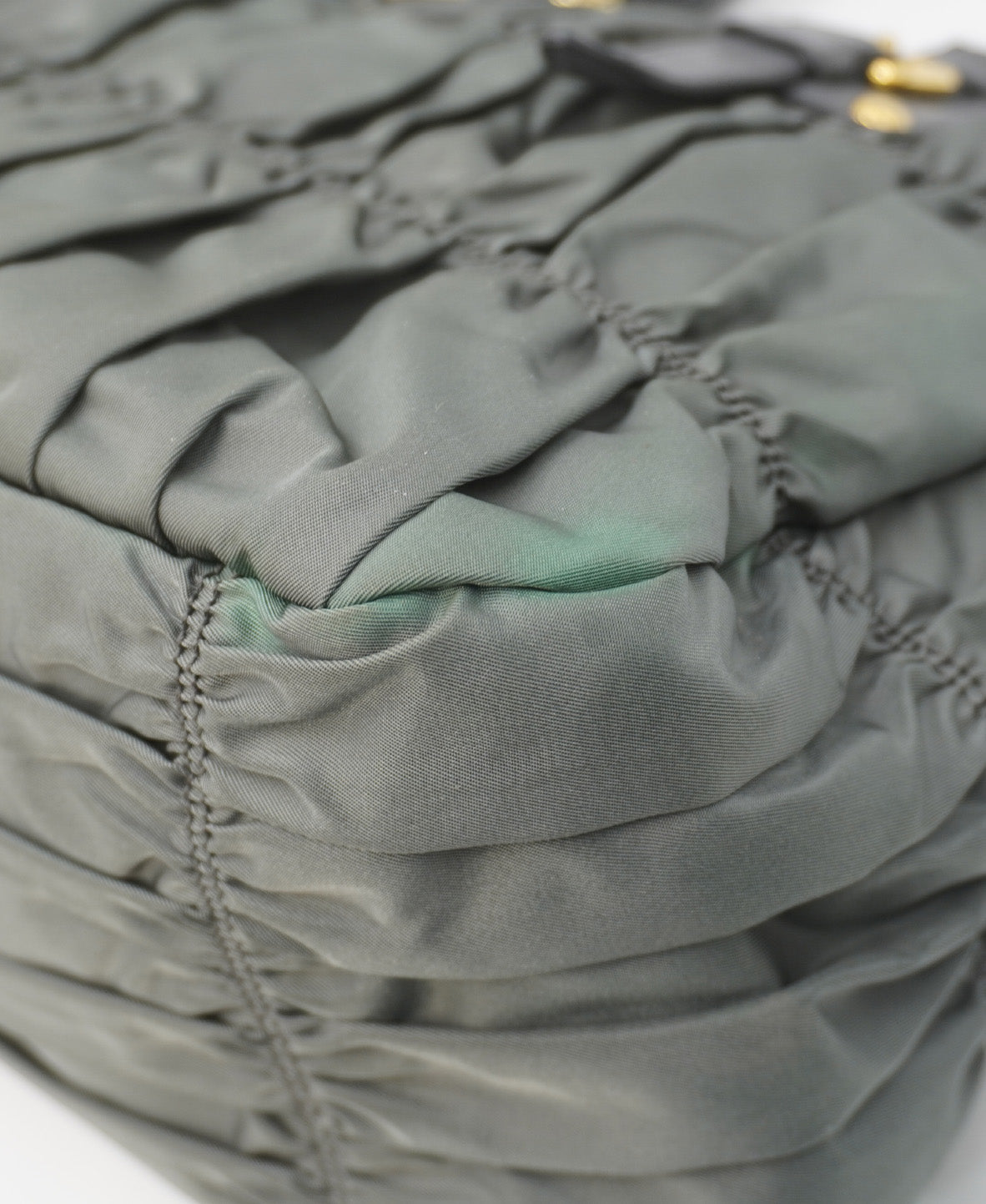 Tessuto Gaufre Tote Khaki Green