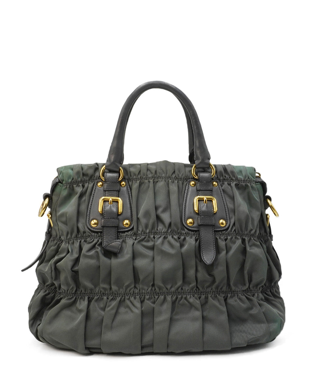 Tessuto Gaufre Tote Khaki Green