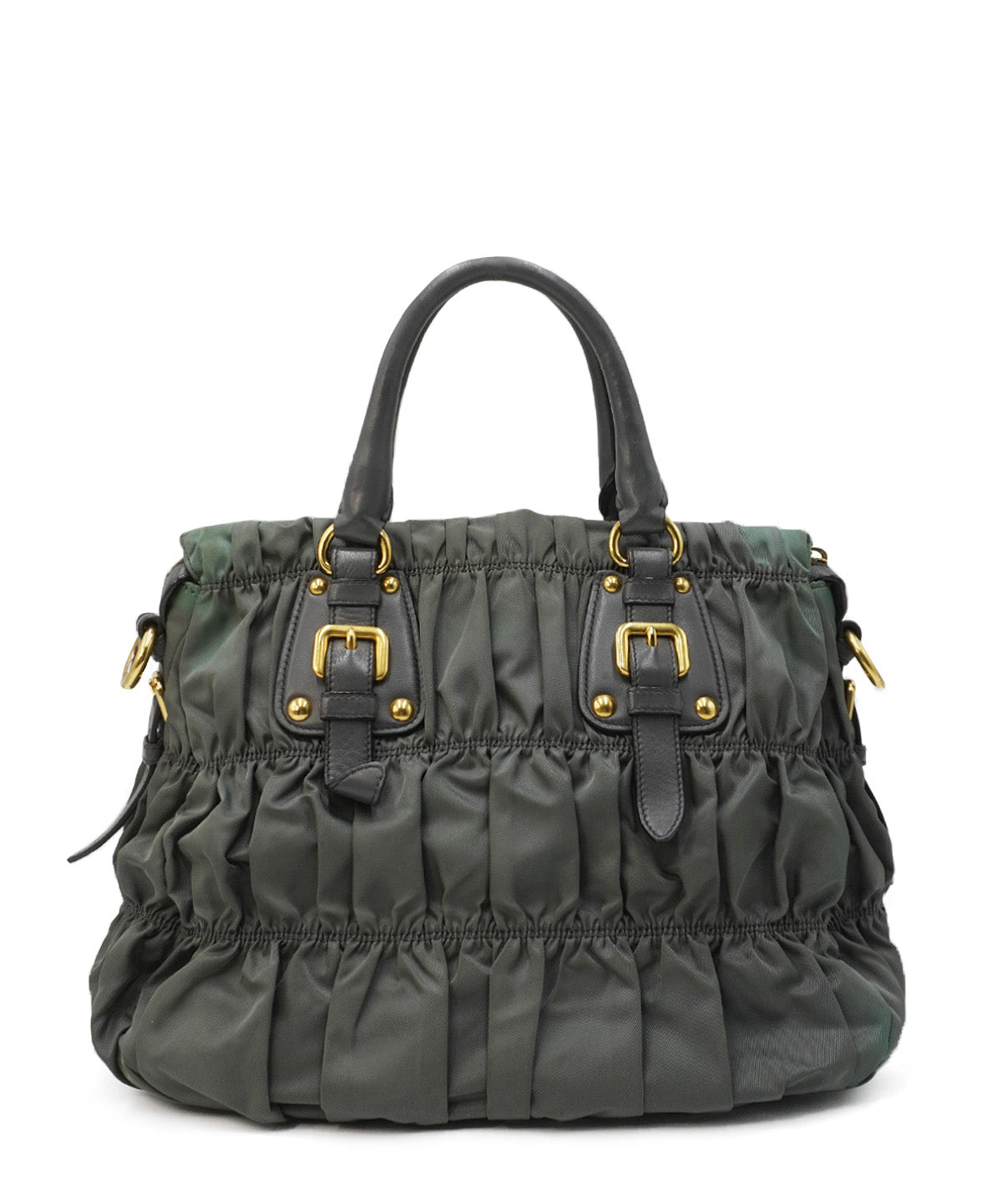 Tessuto Gaufre Tote Khaki Green