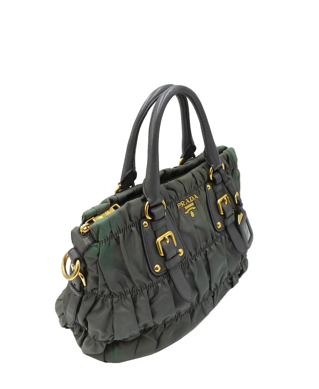 Tessuto Gaufre Tote Khaki Green