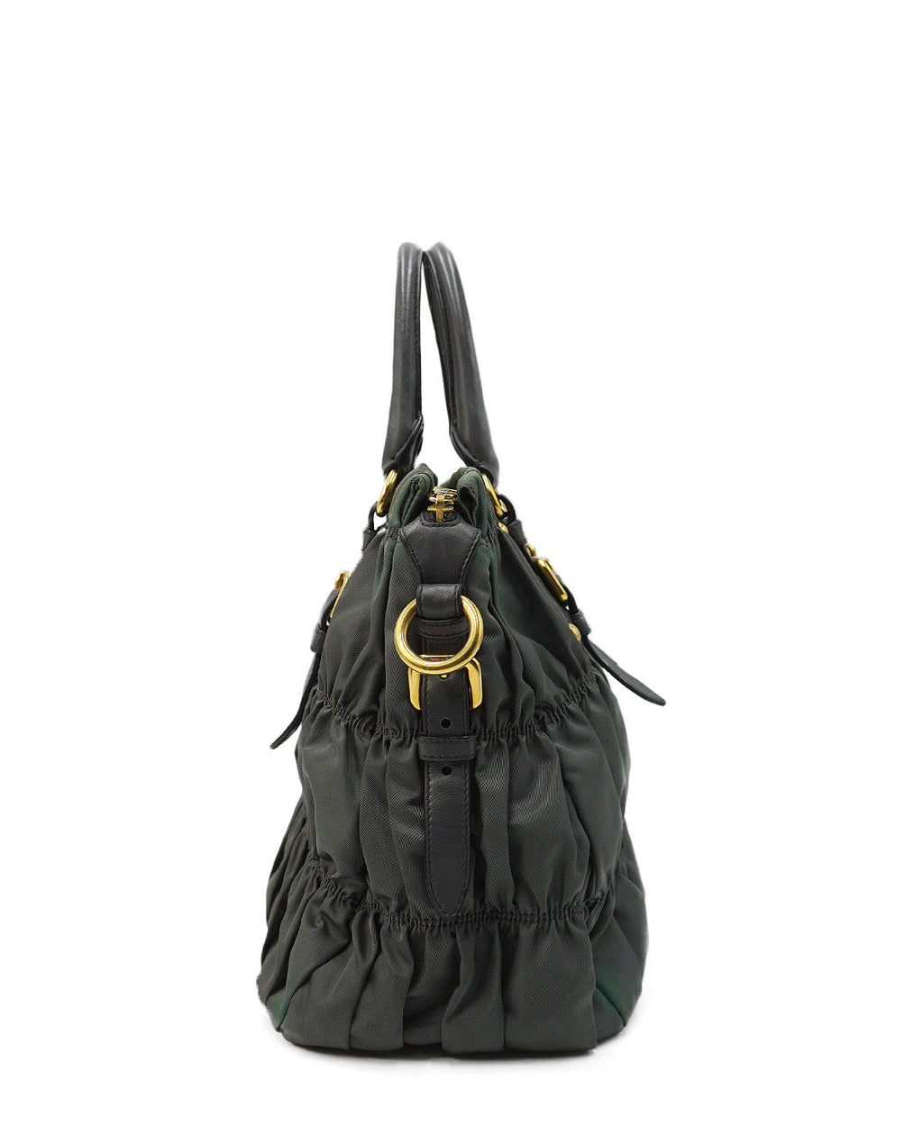 Tessuto Gaufre Tote Khaki Green