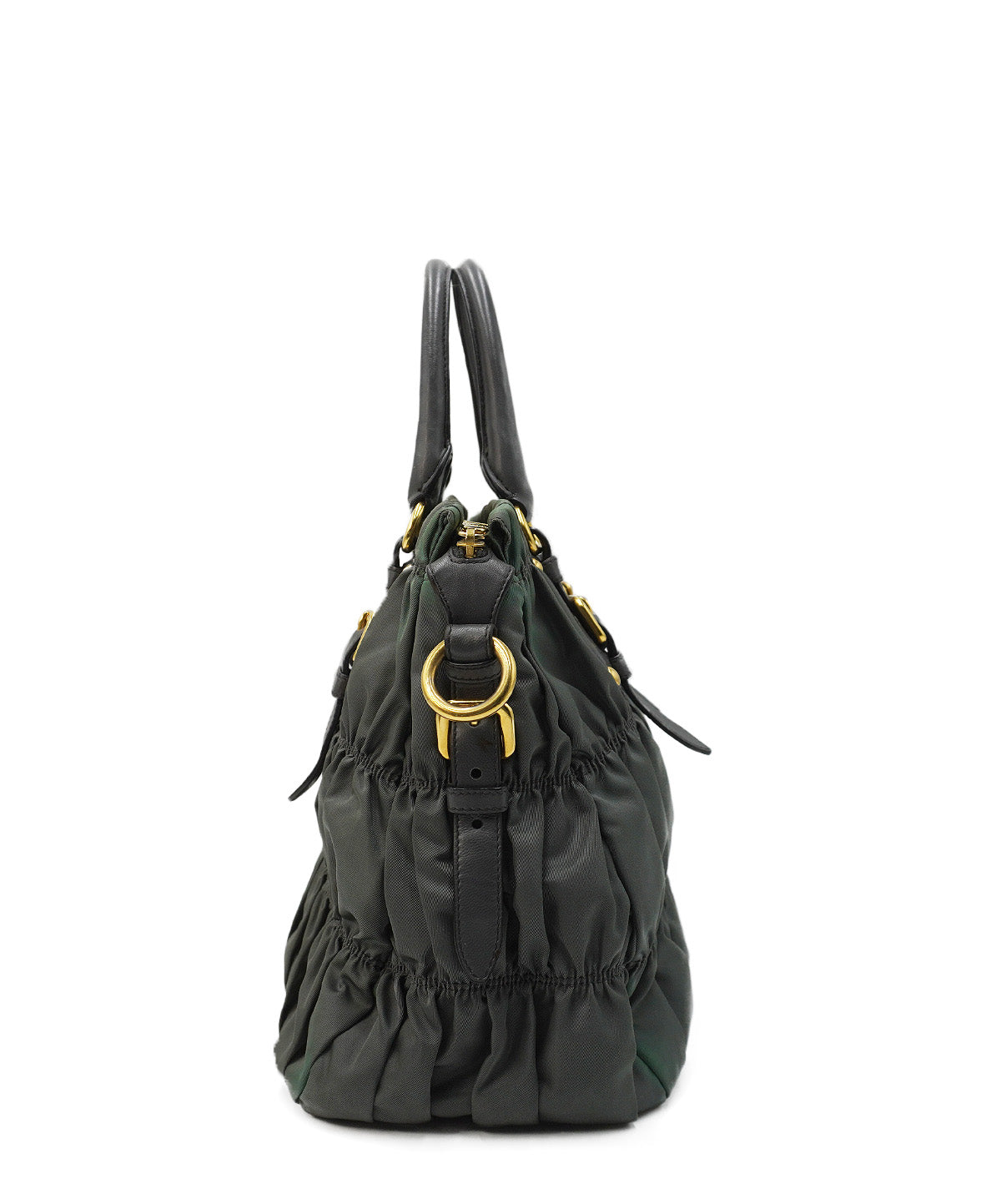 Tessuto Gaufre Tote Khaki Green