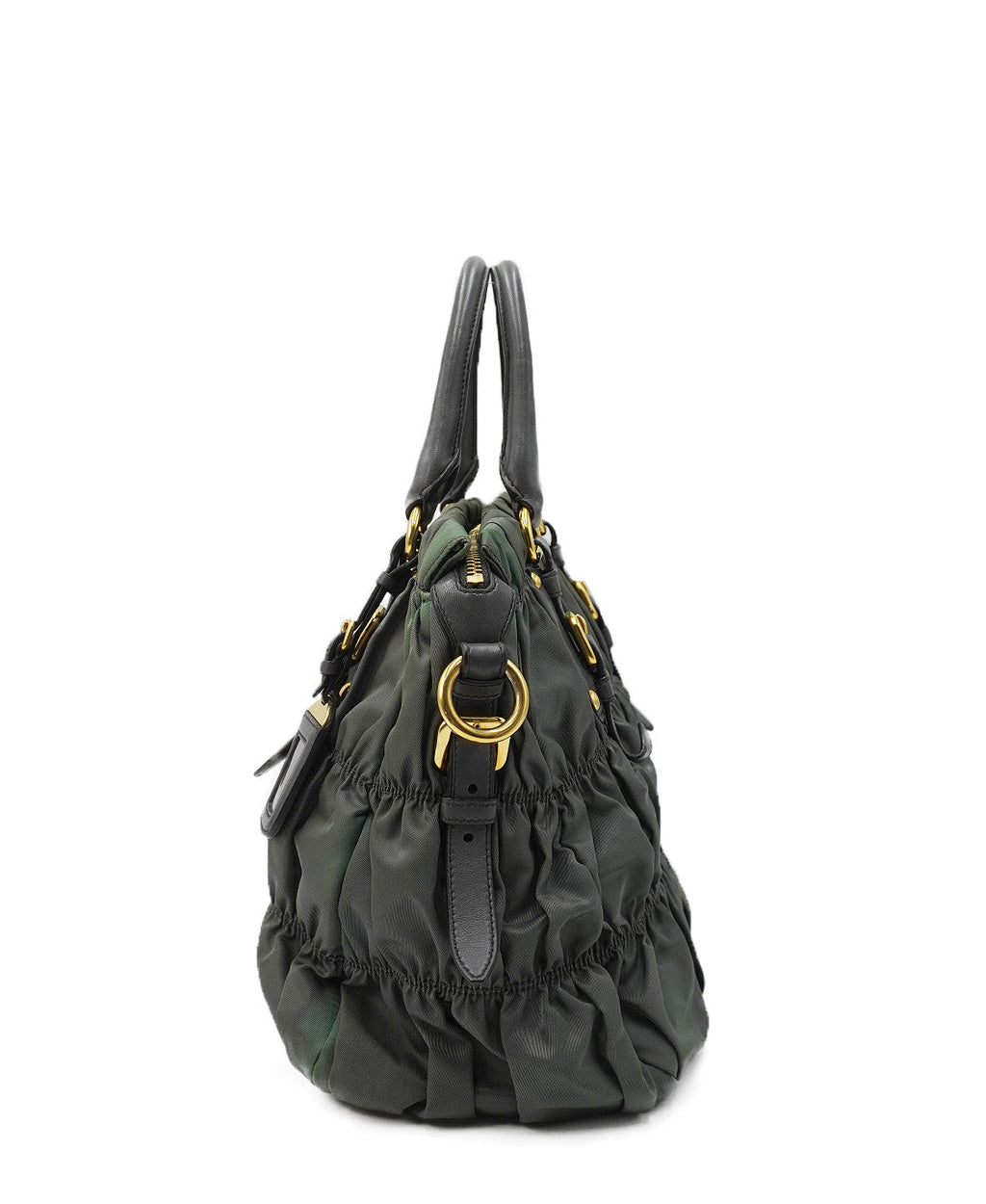 Tessuto Gaufre Tote Khaki Green