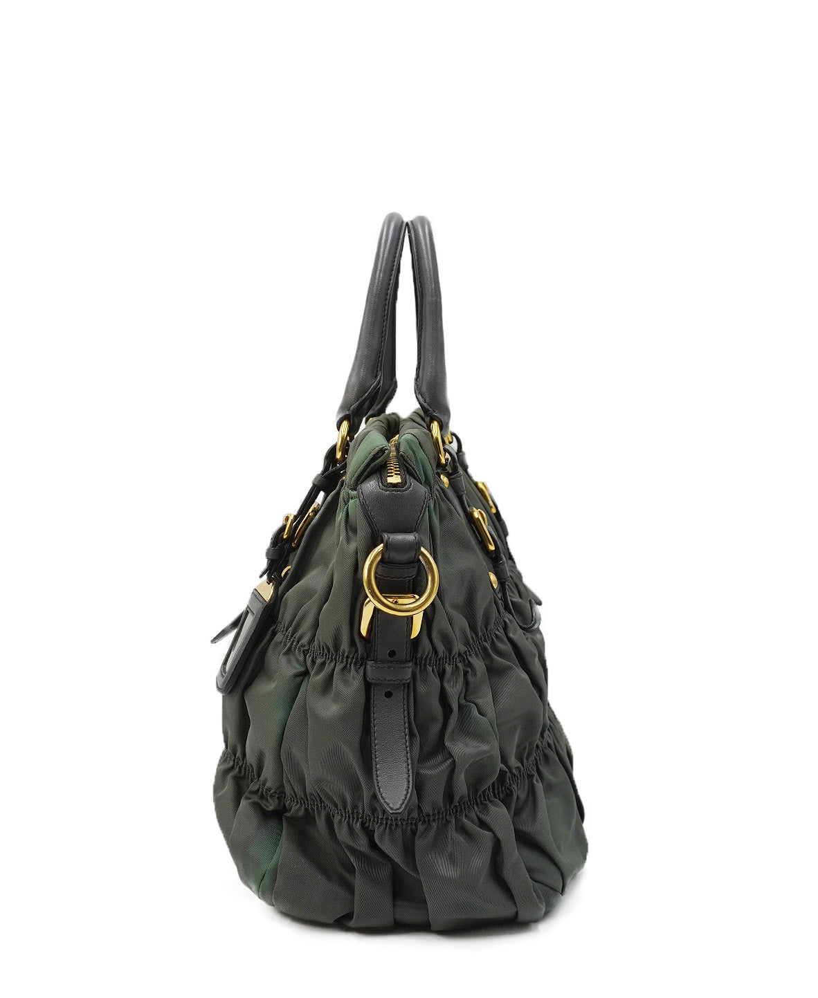 Tessuto Gaufre Tote Khaki Green