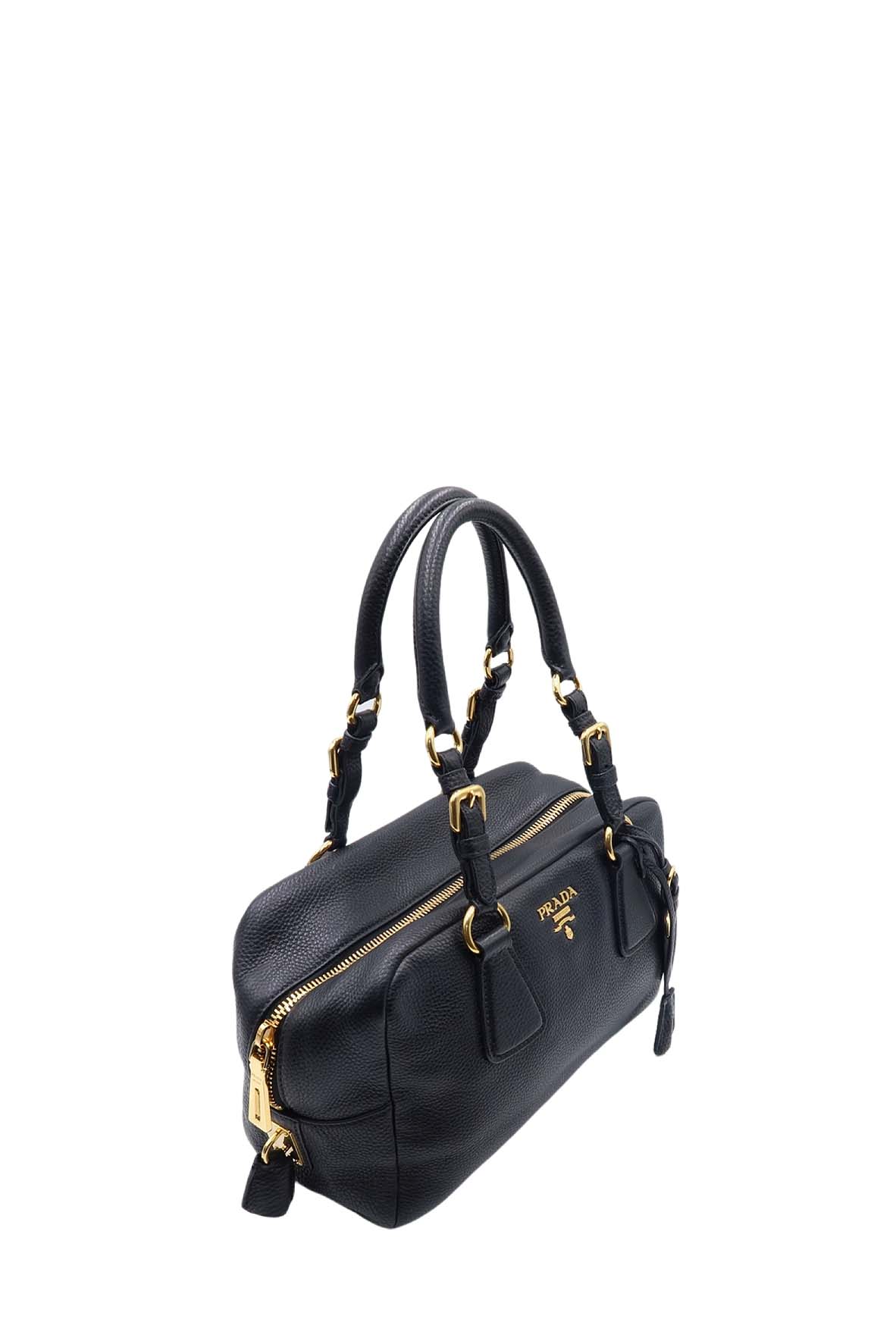 Vitello Daino Bauletto Bag Nero