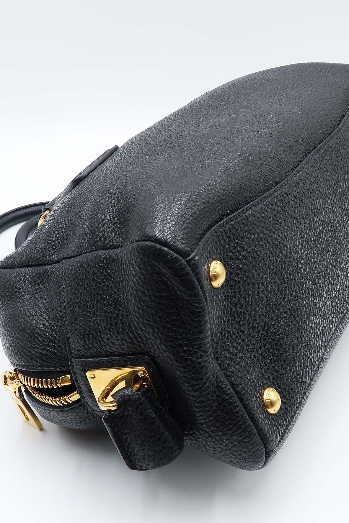 Vitello Daino Bauletto Bag Nero