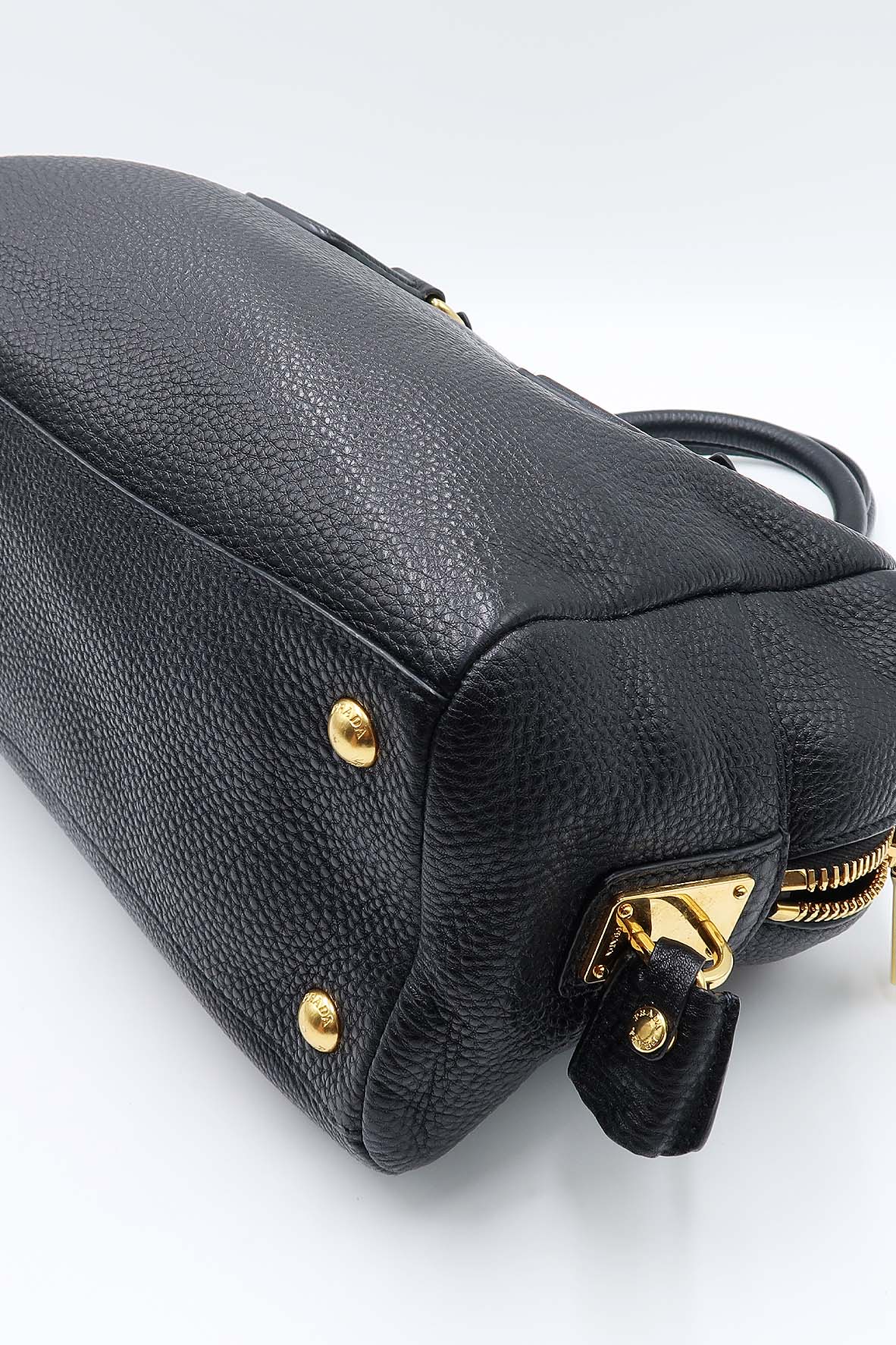 Vitello Daino Bauletto Bag Nero