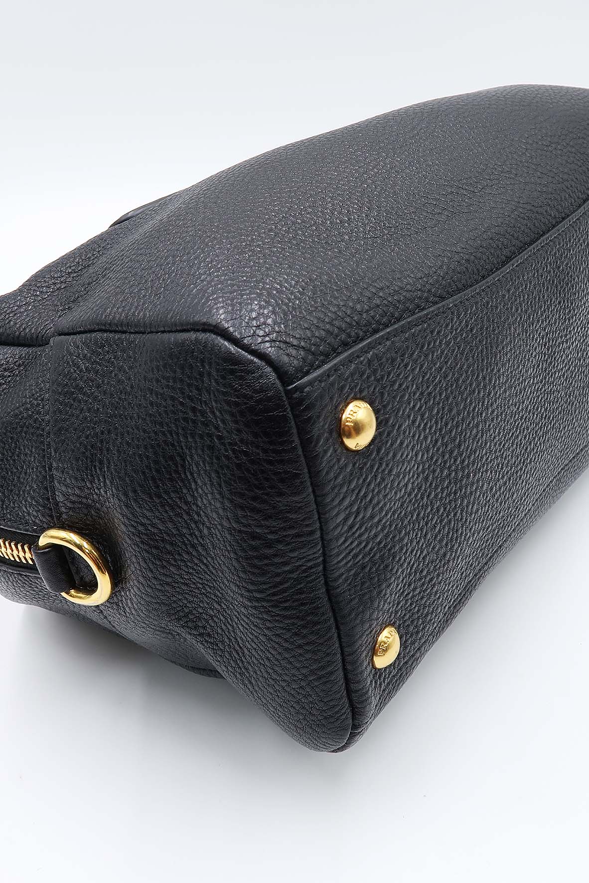Vitello Daino Bauletto Bag Nero
