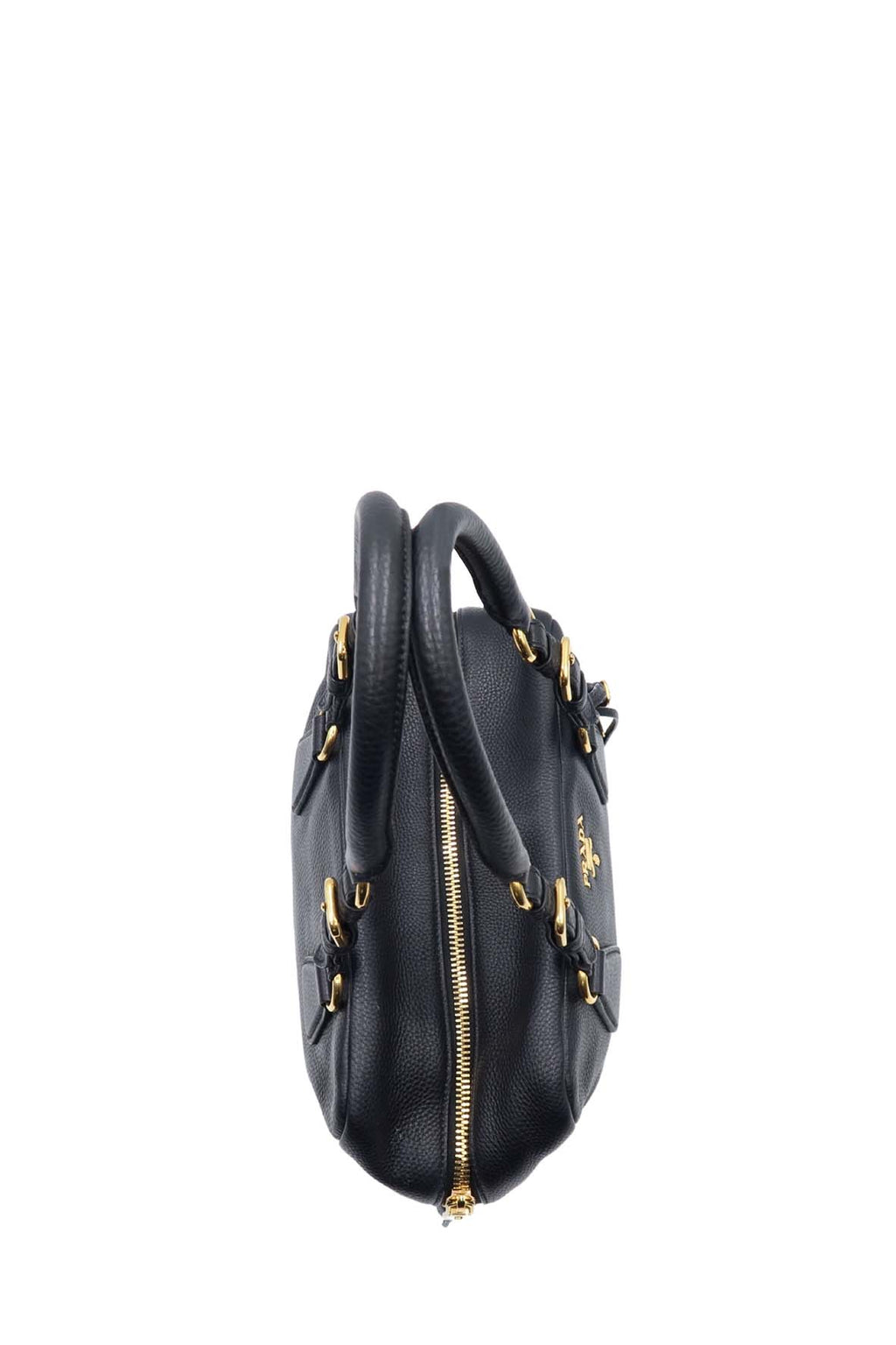 Vitello Daino Bauletto Bag Nero