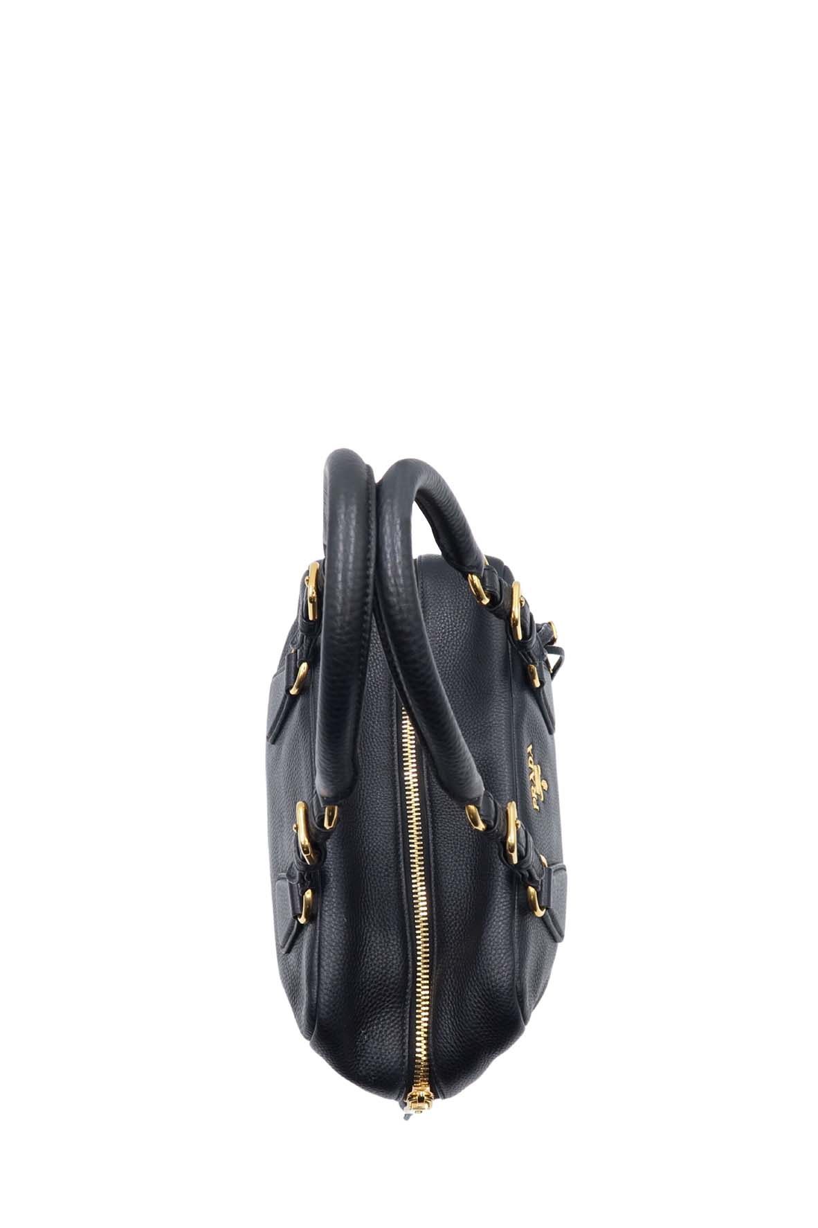 Vitello Daino Bauletto Bag Nero