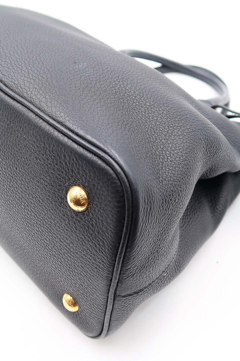 Vitello Daino Tote Bag Black