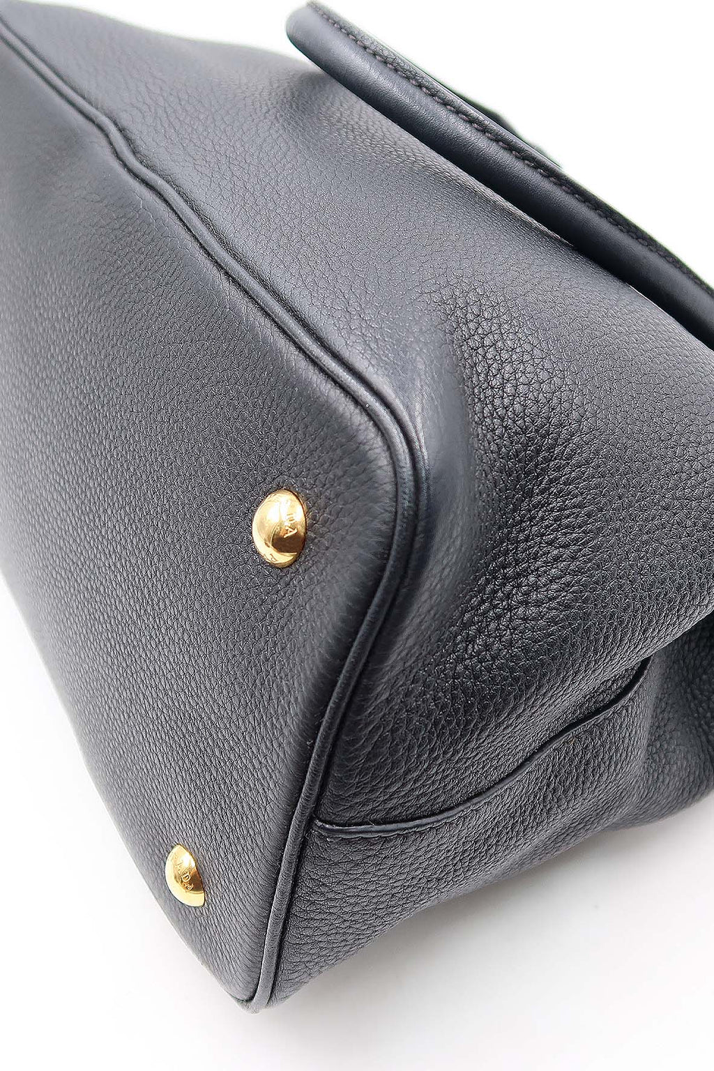 Vitello Daino Tote Bag Black