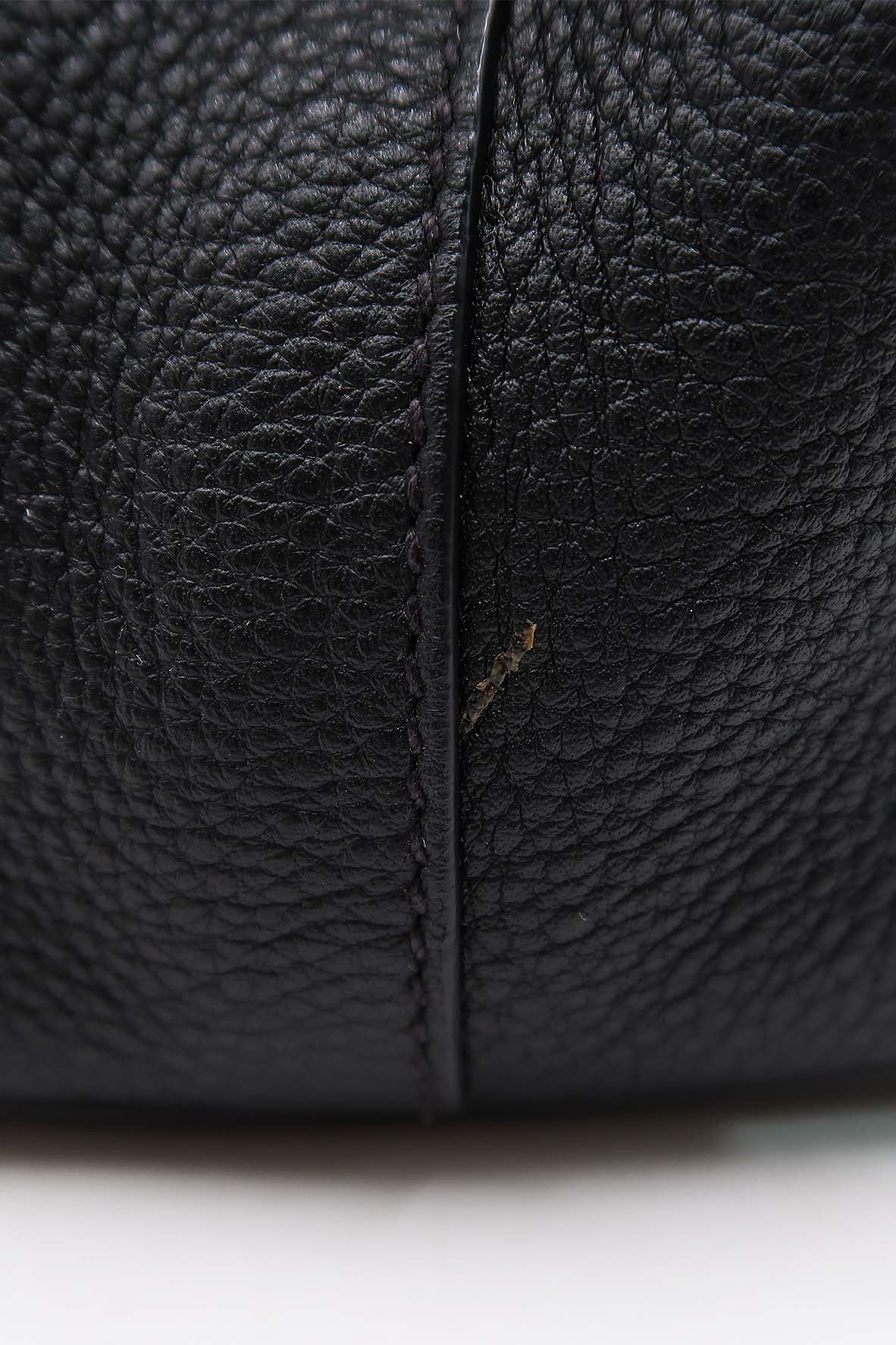 Vitello Daino Tote Bag Black