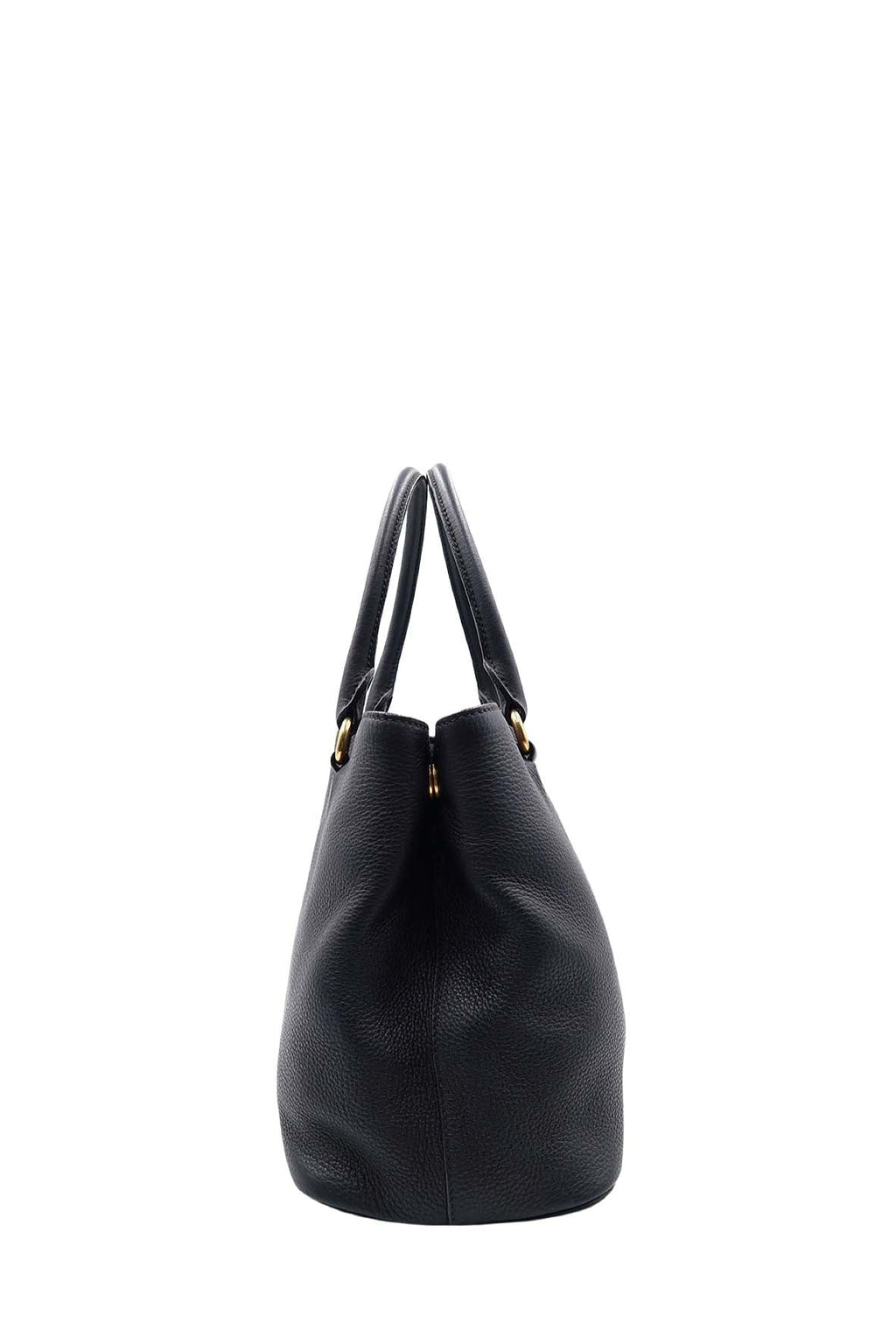 Vitello Daino Tote Bag Black
