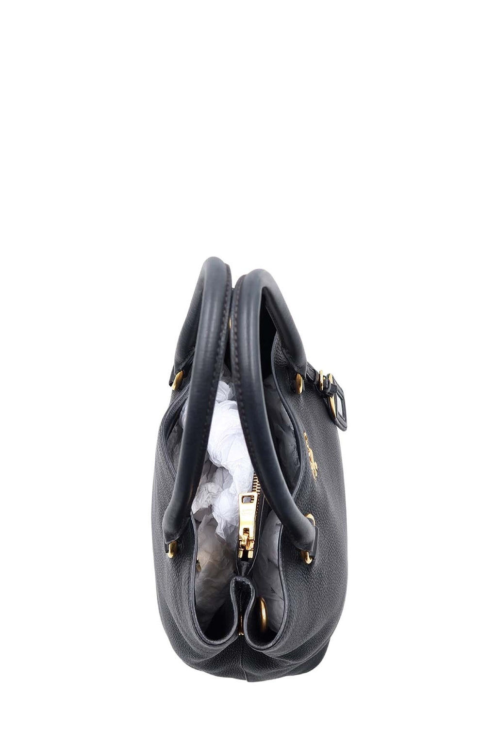 Vitello Daino Tote Bag Black
