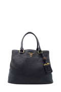 Vitello Daino Tote Bag Black