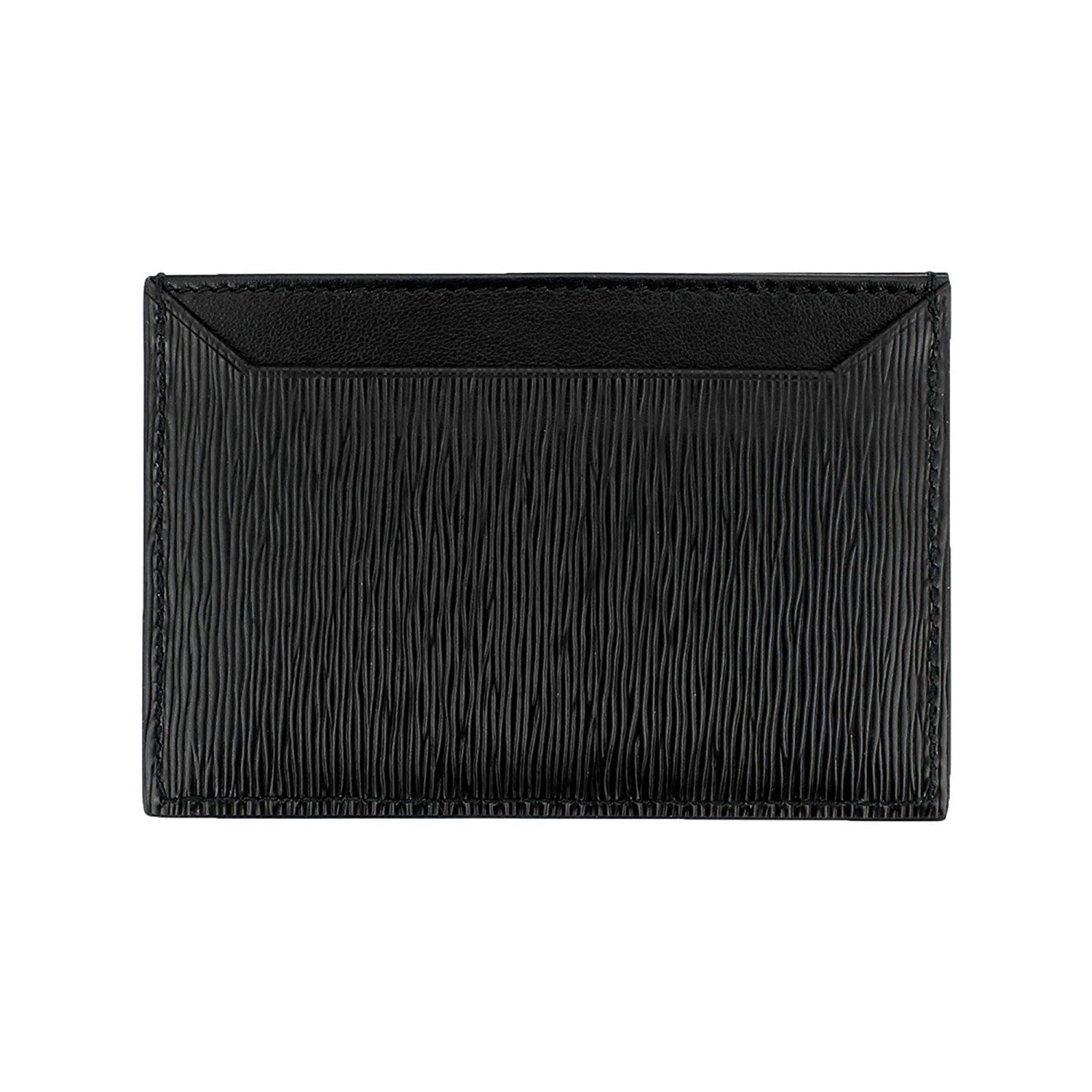 Prada Vitello Move Black Leather Card Holder Wallet 1MC208
