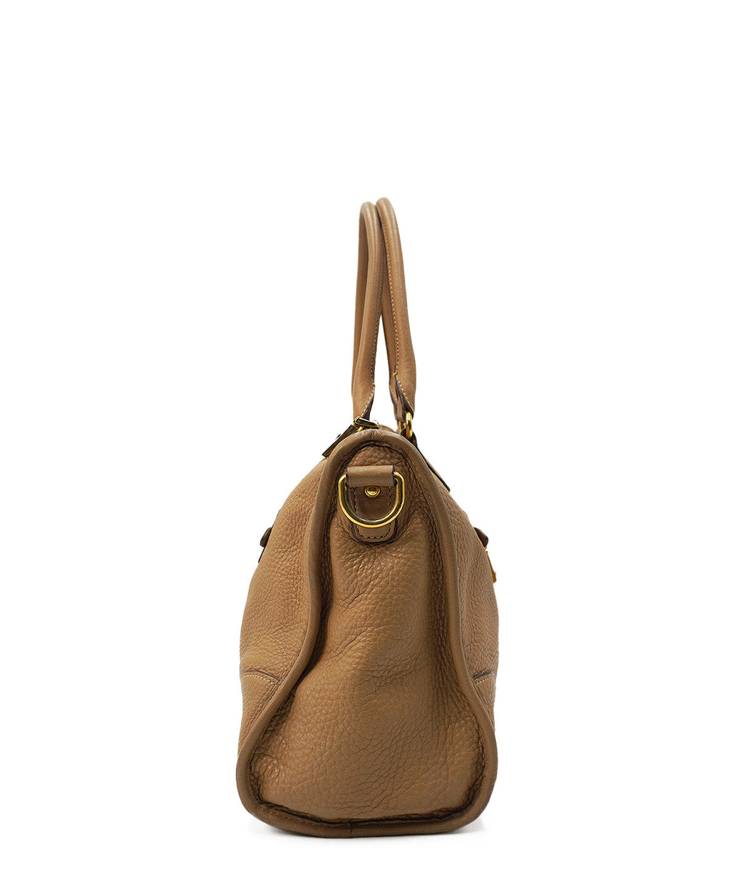 Vitello Daino Convertible Tote Tan