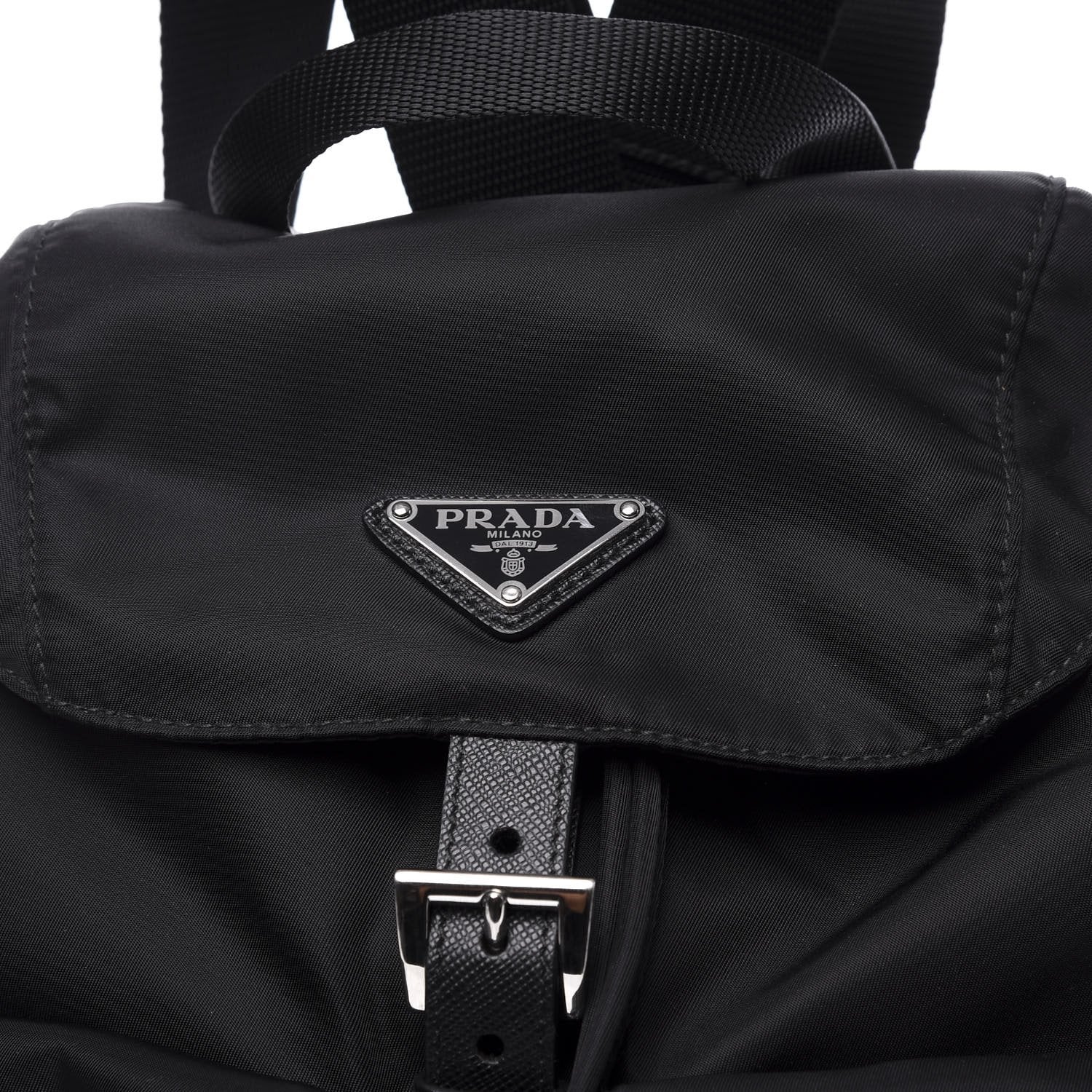 Prada Zainetto Unisex Black Tessuto Nylon Backpack Rucksack 1BZ005