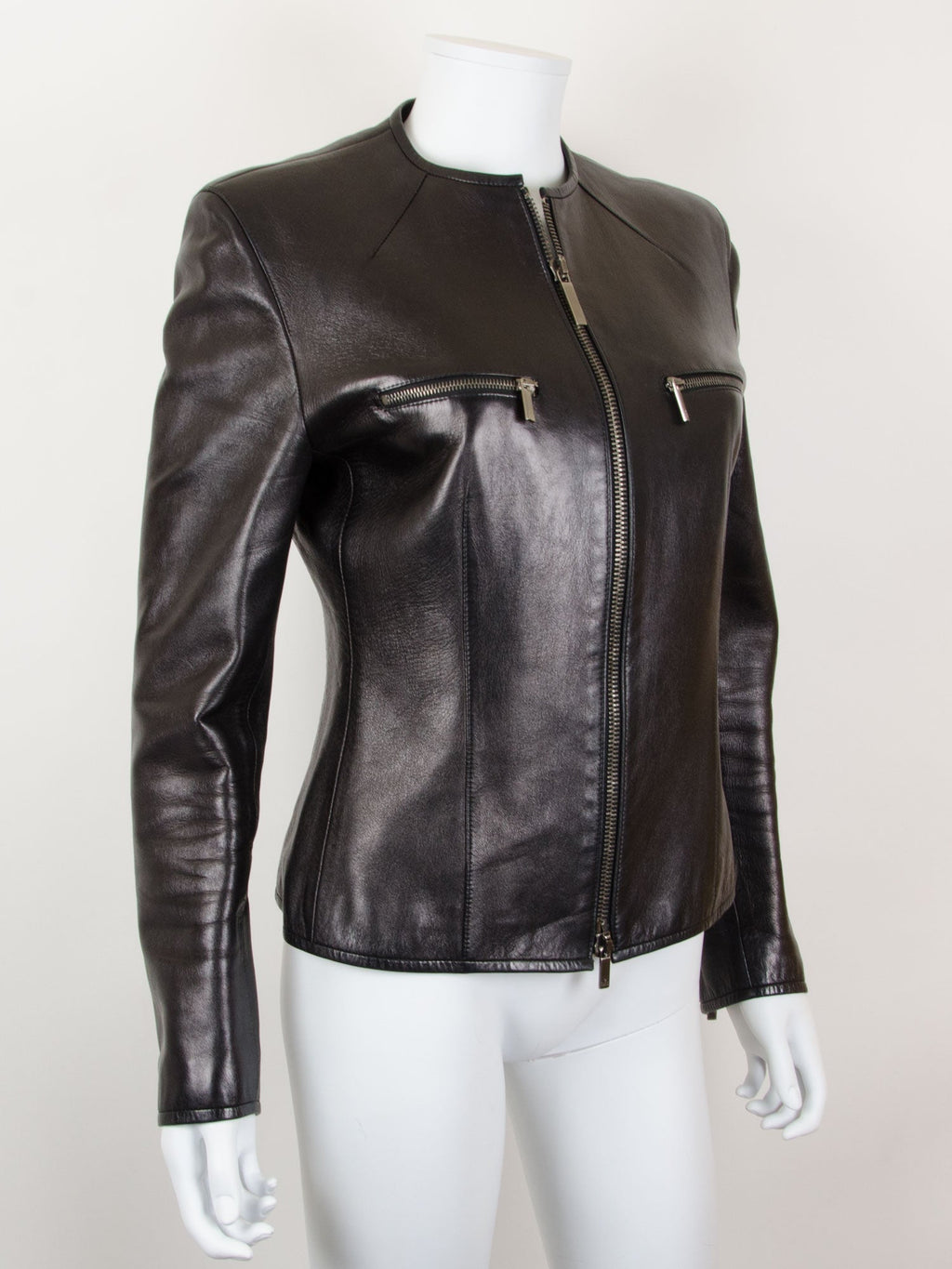 Black Lambskin Leather Jacket