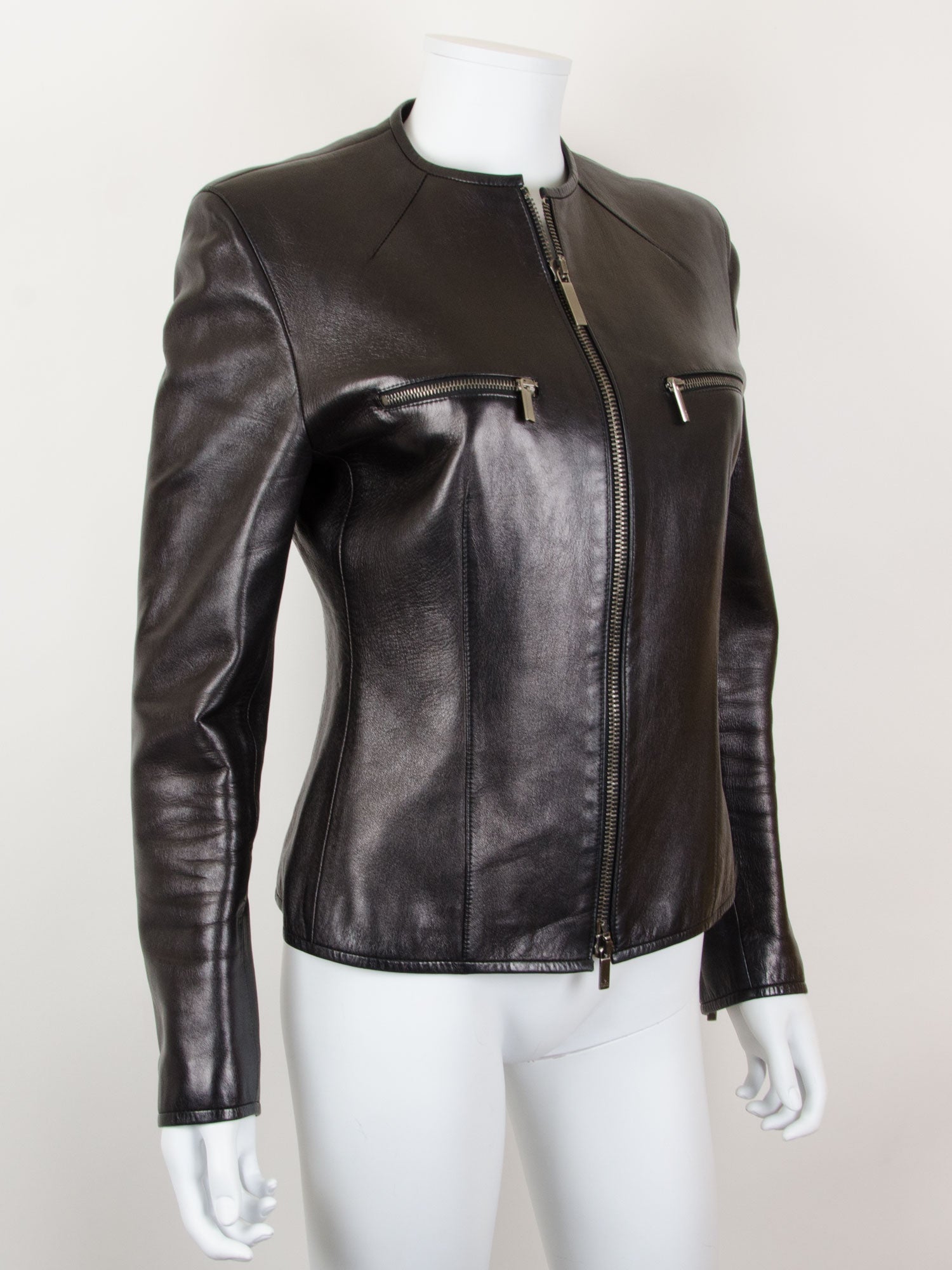 Black Lambskin Leather Jacket