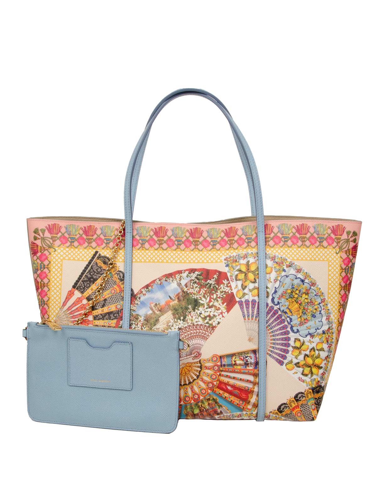 Dauphine Fan Printed Tote Bag