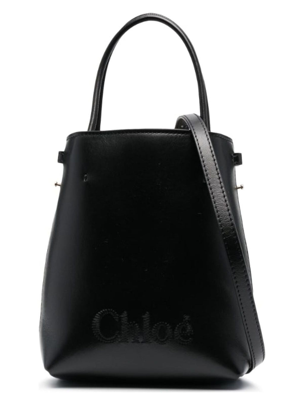 Micro Leather Bucket Bag