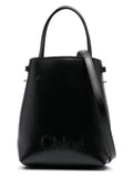 Micro Leather Bucket Bag