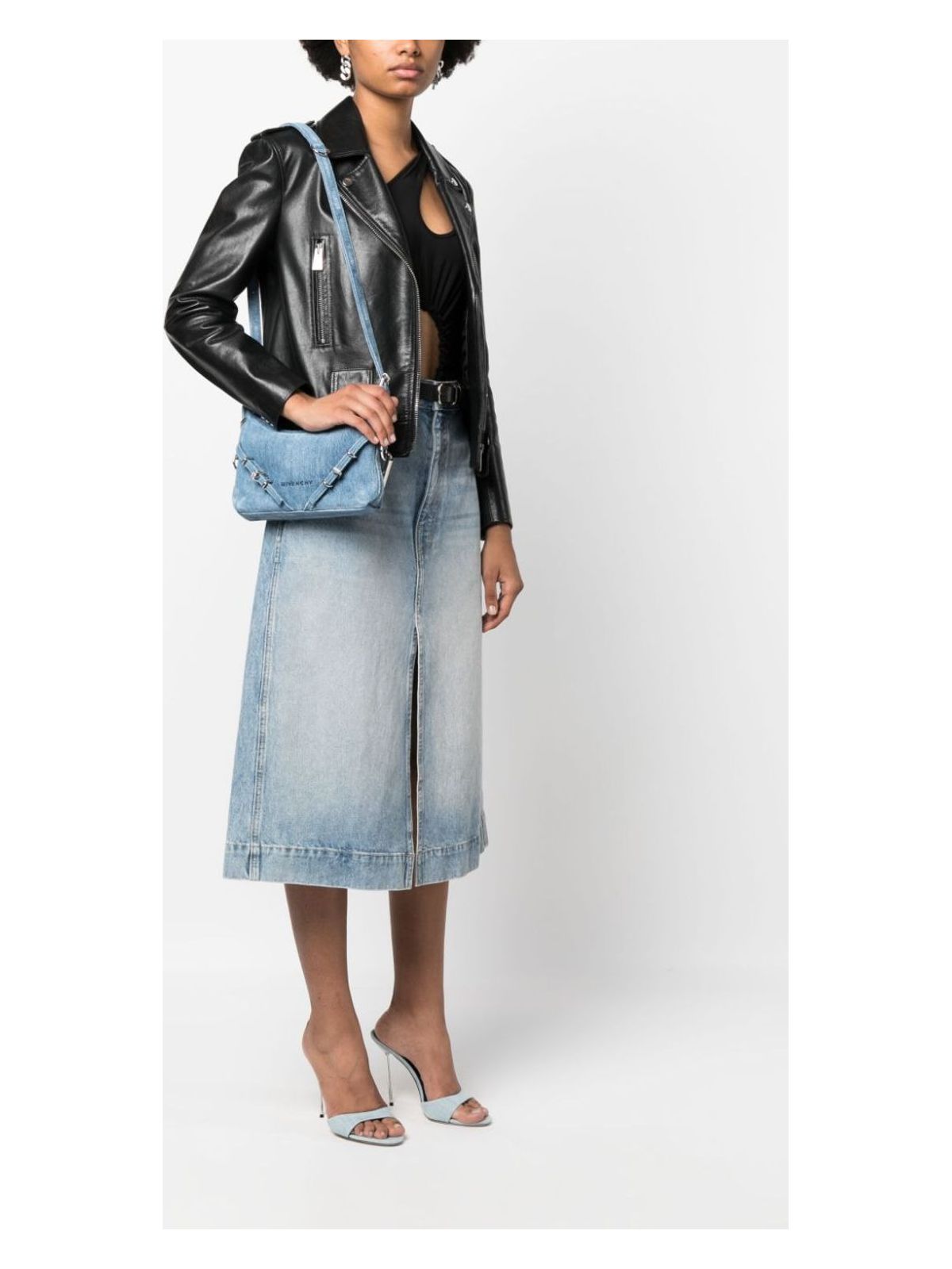 VOYOU MINI DENIM SHOULDER BAG