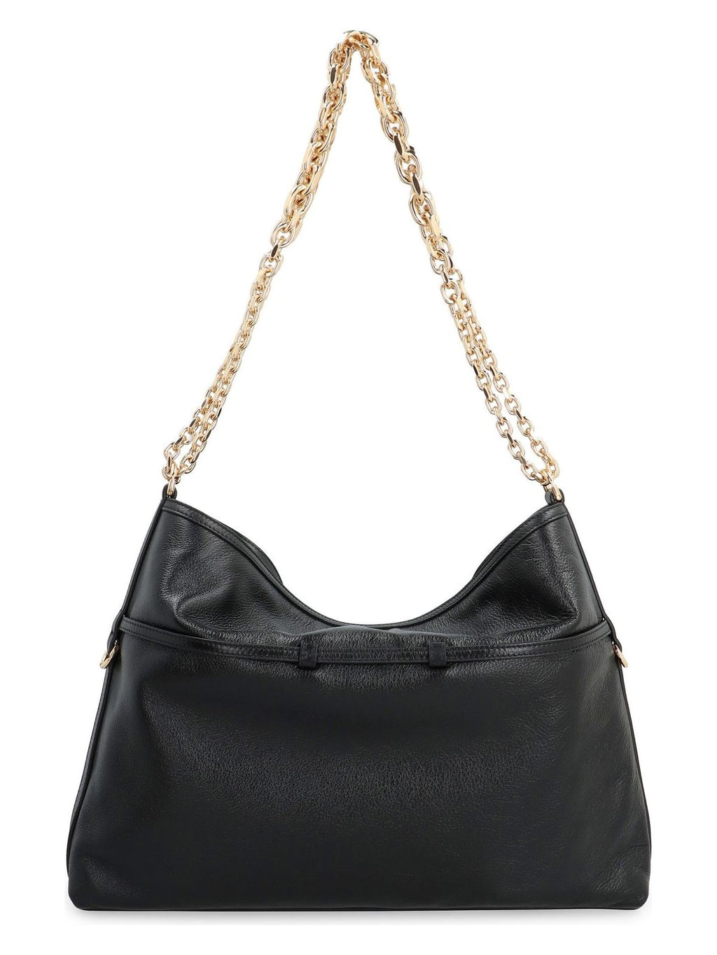 VOYOU CHAIN LEATHER SHOULDER BAG