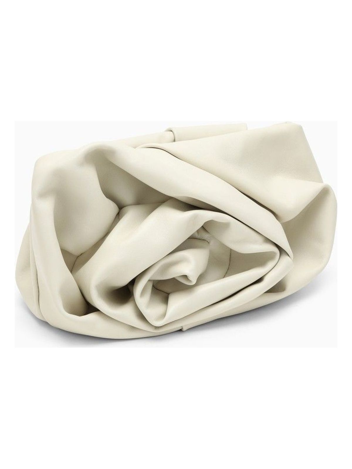 ROSE BEIGE LEATHER CLUTCH BAG