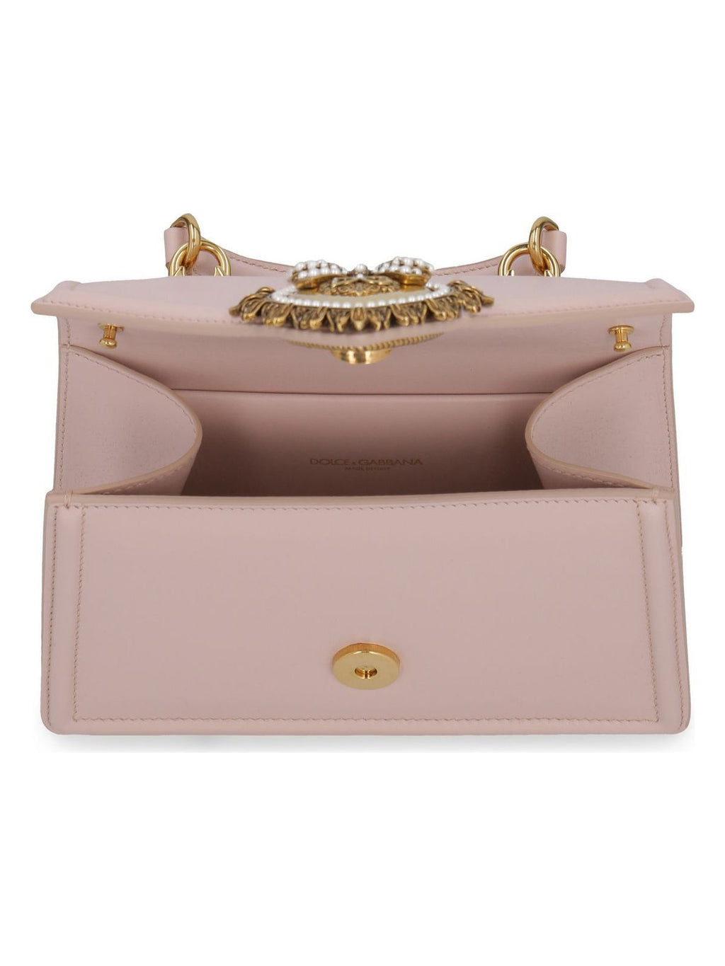 SMALL DEVOTION LEATHER TOP HANDLE BAG