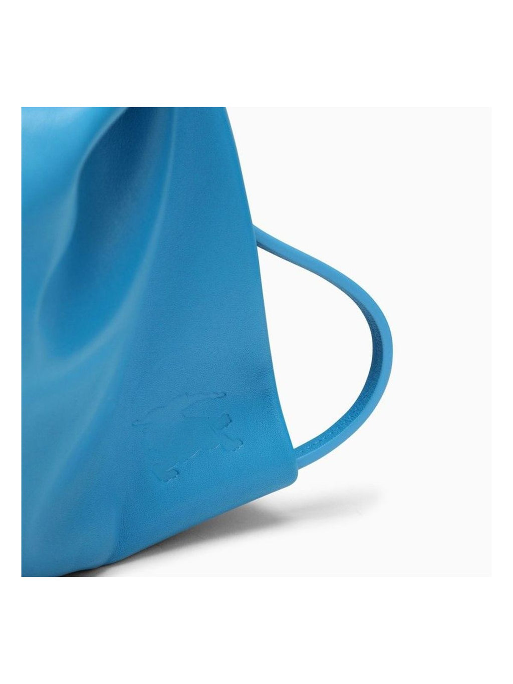 MEDIUM TURQUOISE LEATHER SWAN BAG