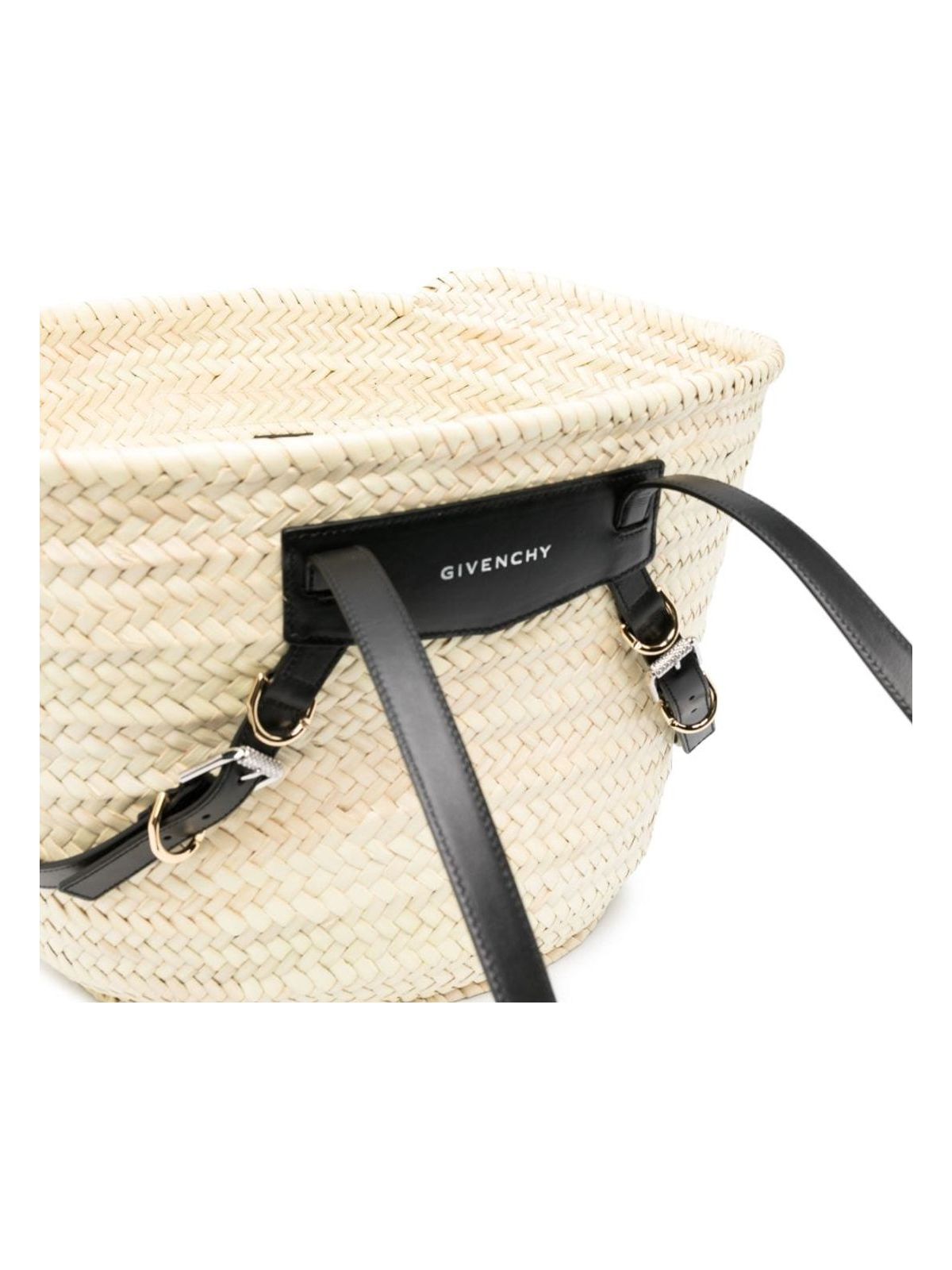 VOYOU MEDIUM RAFIA BASKET BAG