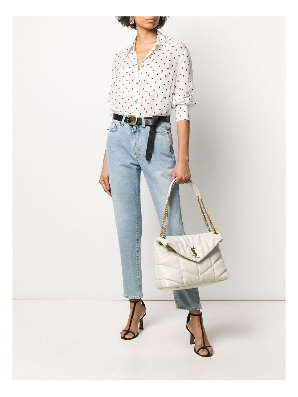 PUFFER LOGO PLAQUE SHOULDER BAG