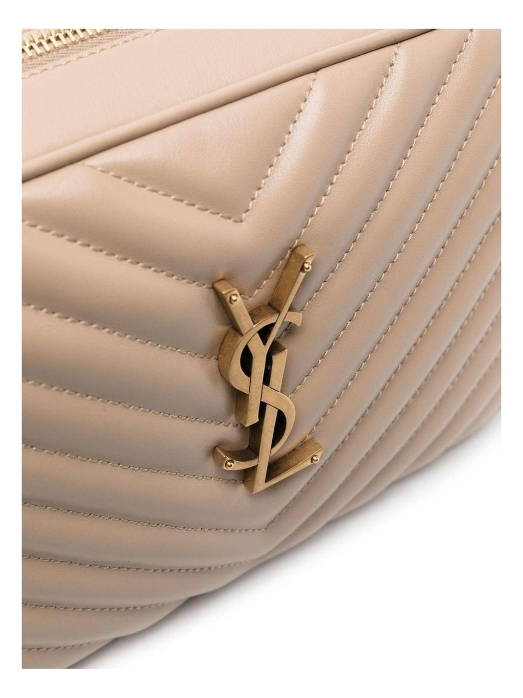 LOU CAMERA BAG IN QUILTED SUEDE WITH STUDS