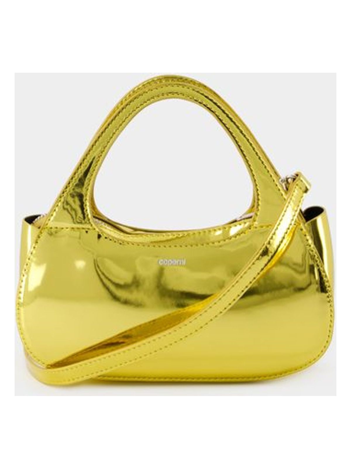 Metallic Micro Baguette Swipe Bag