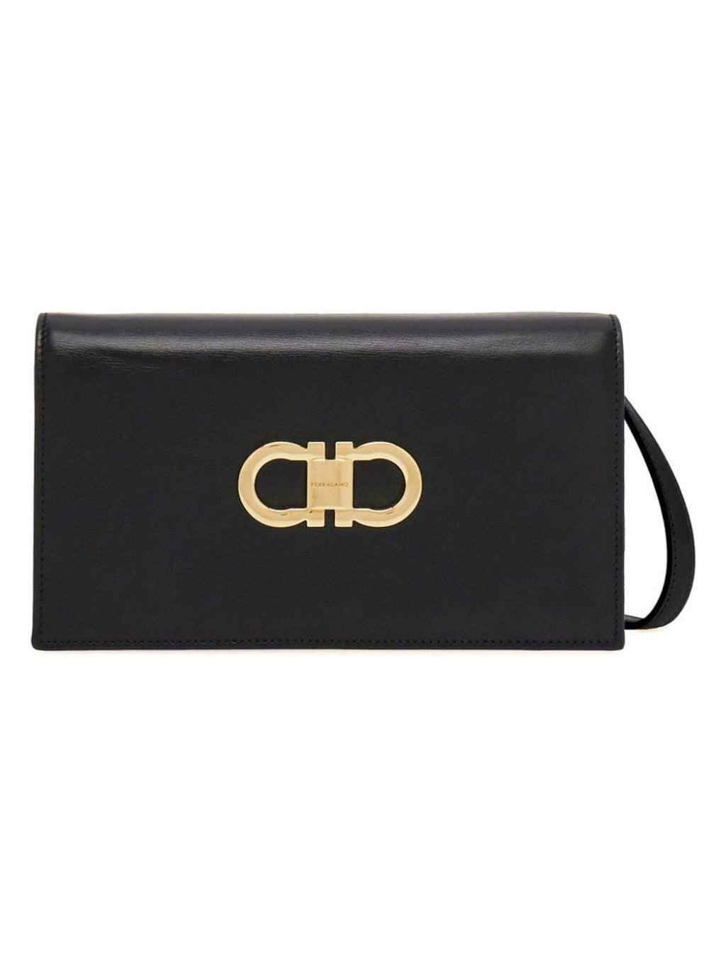 Gancini Leather Wallet On Chain