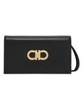 Gancini Leather Wallet On Chain