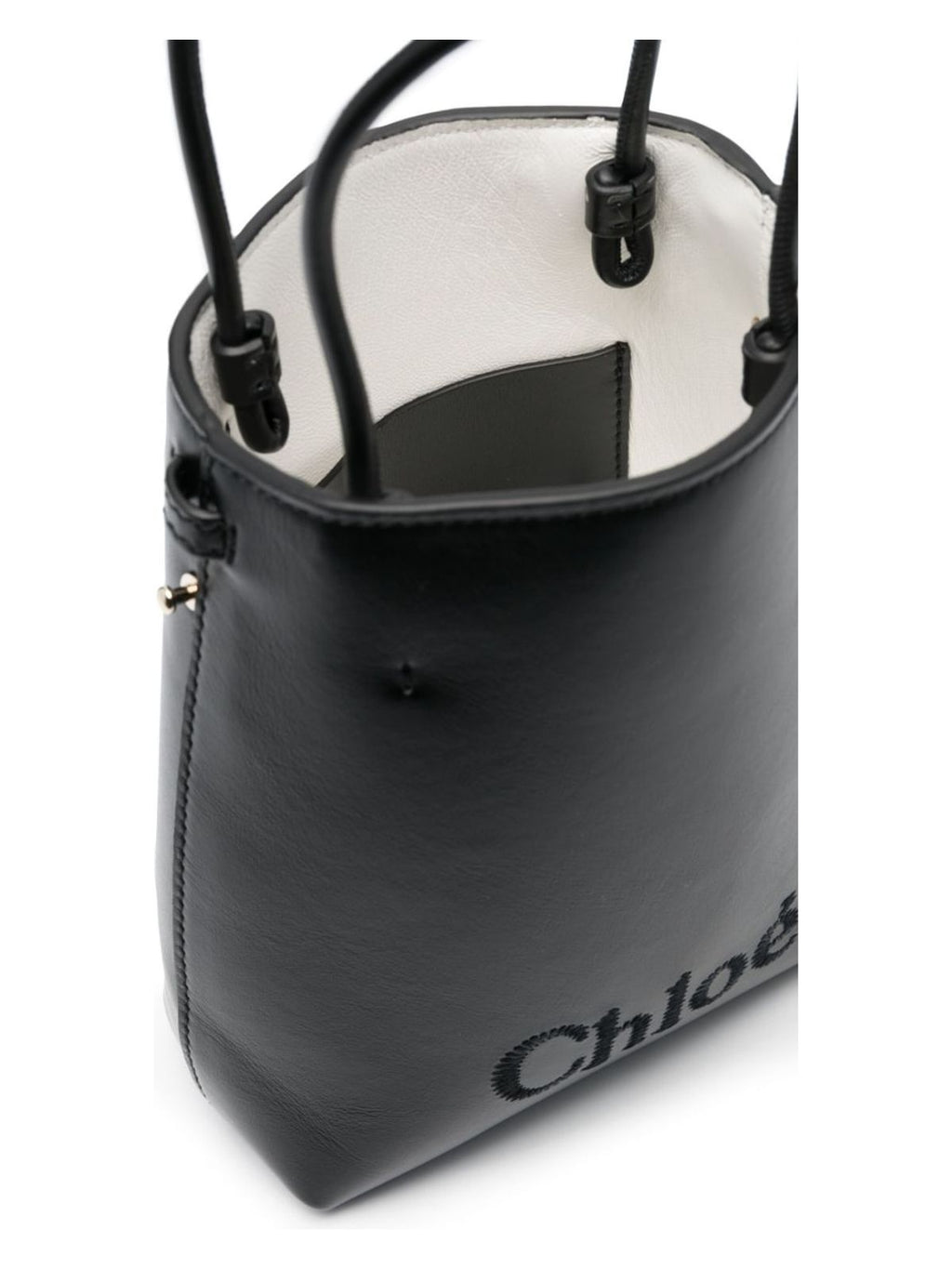 Micro Leather Bucket Bag